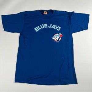 Vintage 90’s Logo 7 MLB Toranto Bluejays Shirt Single Stitch Baseball